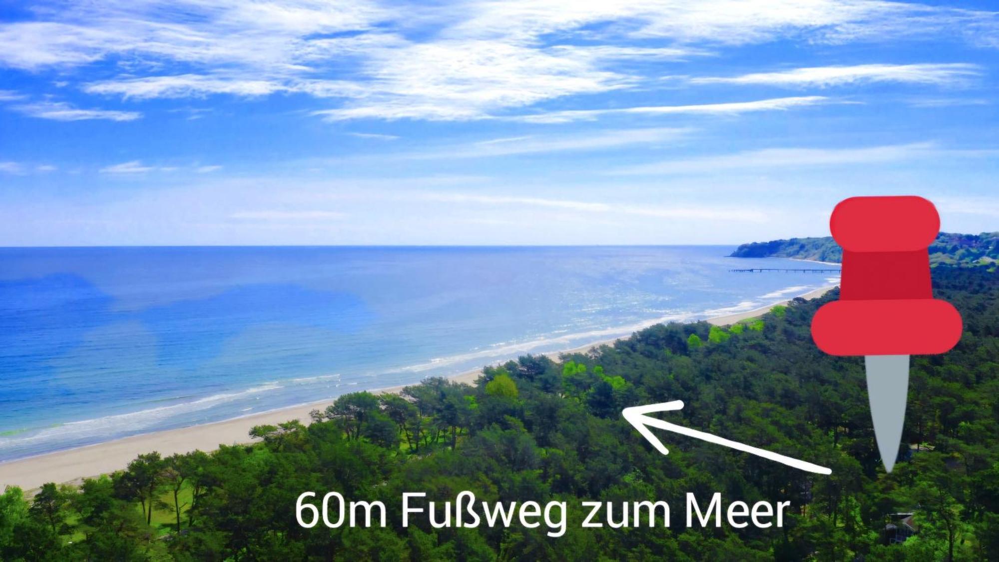 Strandhaus Ruegen - Meerblick, Sauna, Kamin & Whirlpool Baabe Dış mekan fotoğraf